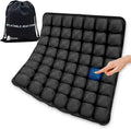 56 3D Air Cell Seat Cushion, Inflatable Travel Seat Cushion for Airplane,Office Chair, Wheelchair, Cars, Home Living, Comfortable Pressure Relief Tailbone Pain Relief (Black1, 16"x18") by Unknown