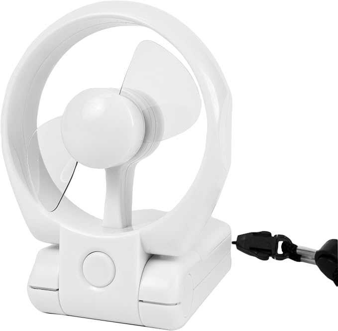 Travelon 3 Speed Personal Folding Fan - White - Image 3