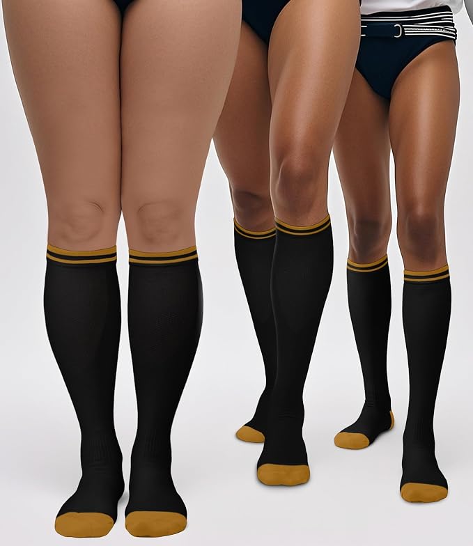 FuelMeFoot 3 Pack Copper Compression Socks - Compression Socks Women & Men Circulation - Best for Medical,Running,Athletic - Image 3