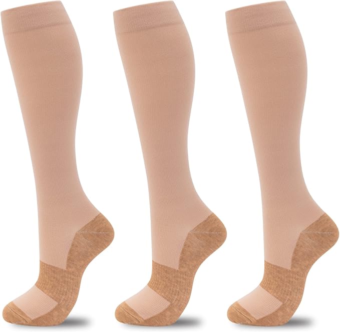 fenglaoda Compression Socks for Women Men 3 Pairs Graduated Compression Support Circulation Socks for Nurses by fenglaoda