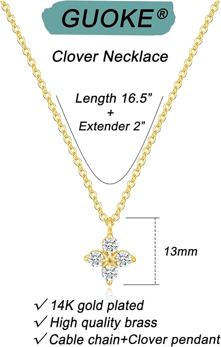 Gold Necklace for Women, Dainty Charm Pendant Necklace Jewelry Gift | 14K Gold Plated, Cute, Delicate, Adults, Non Tarnish, Hypoallergenic, Accessories - Image 6
