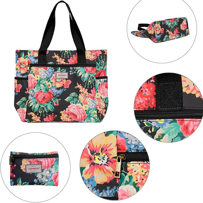GAENMESN Women's Lightweight Waterproof Tote Bag Durable Designer Handbag with Zipper Travel Commute Everyday Use - Image 6