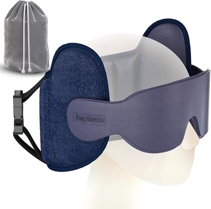 Travel Pillow fit Various Heights, Aiplane Sleep Stable Support | Seat Strap System, 360° Headrest Airplane Pillow for Long Flight, Stop Bobblehead, 3D Eye Mask, Travel Essential, Grey by Inspireyes