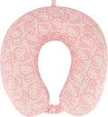 FUL Hello Kitty Neck Pillow, Pink | All Over Print Memory Foam Travel Accessories for Airplane, Car and Office, Comfortable and Breathable by fulLuggage