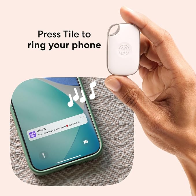 Life360 Tile Pro - Powerful Bluetooth Tracker, Key Finder and Item Locator for Keys Bags, and More. Both iOS and Android Compatible. Phone Finder. 2-Pack (Black/White) - Image 4