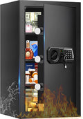 5.2 Cuft Large Safes for Home Use Water and Fireproof, Digital Security Fire Safe Box with Programmable Keypad, Key Lock & Removable Shelves, Anti-Theft Document Safe for Money, Medicine and Valuables by Unknown