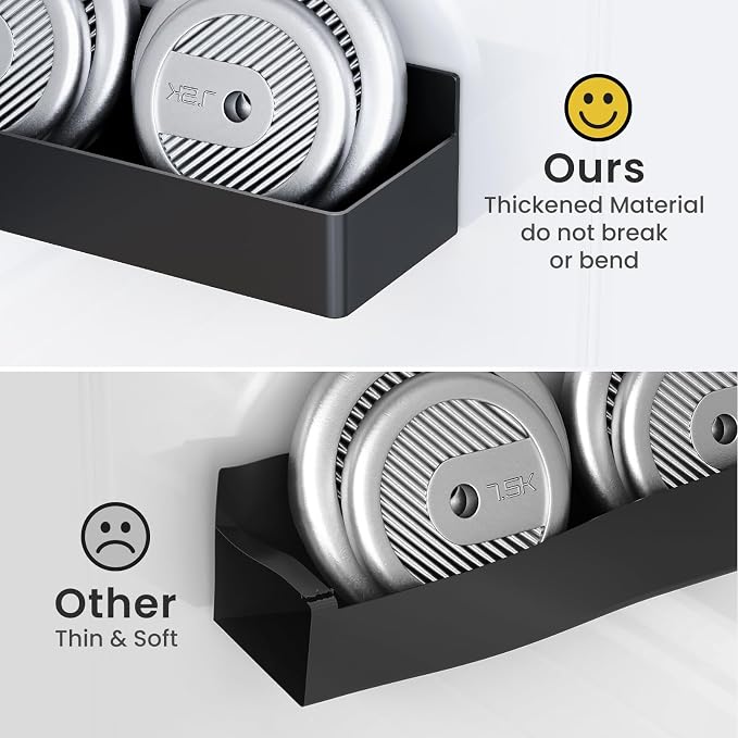 Mystozer Magnetic Spice Rack for Refrigerator, Kitchen Organizer and Storage Shelf, Black (4 Pack)… - Image 8