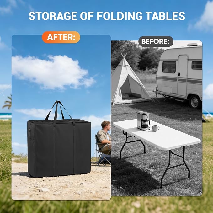 Folding Table Storage Bag 4FT 26x5x25in Waterproof - Image 5