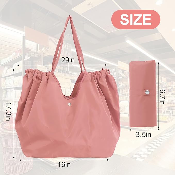 Reusable Grocery Bags,Reusable Shopping Bags,Folding Bags Totes,Stretchable and shrinkable shopping bag for Groceries - Image 4