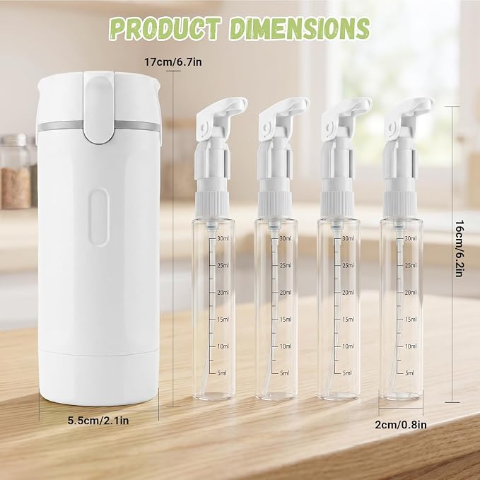 4 in 1 Travel Dispenser Bottle, TSA Approved Leakproof Containers | Refillable soap lotion pump for toiletries, shampoo & conditioner, portable compact size liquid accessories kit - Image 5