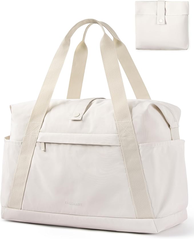 BAGSMART For Spirit Airlines Personal Item Bag, 23L Foldable Weekender Bags for Women Gym Tote Overnight Bag for Travel by BAGSMART