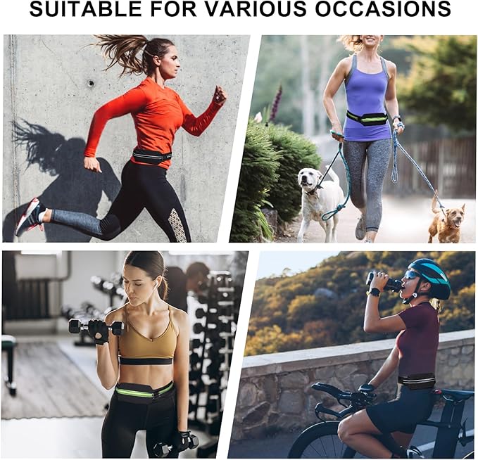 Running Belt for Women Men, Phone Holder for Running, Running Fanny Pack, Holder for Phone, Running Waist Pack, Expandable, Adjustable - Image 6