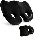 Premium Foldable Piriformis Seat Cushion - Piriformis Pain and Sciatic Pain Relief Cushion - for Home & Office Use, Perfect for Travel or Driving by CushyTushy