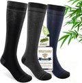 SONORAN Bamboo Viscose Compression Socks for Women & Men (3 Pairs) 15-20 mmHg Knee High Support for Nurses, Travel, Pregnant by Sonoran