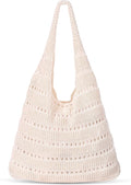 Sightor Crochet Tote Bag, Mesh Beach Bag Knit Summer Hobo Bag for Women | Beach Tote bag Vacation Outfits Aesthetic Boho Bag by Sightor