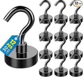 LOVIMAG Magnetic Hooks, Cruise Essentials 2026, 12 Pack-30LBS | Heavy Duty Strong Magnet Hook for Cruise Cabin, Refrigerator Fridge, Ship, Classroom, Kitchen Grills, Black by LOVIMAG