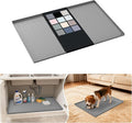 URMONA Waterproof Silicone Under Sink Mat 28'' x 22'' Shelf Liner for Kitchen and Bathroom, Cabinet and Counter Protector, Storage and Organizers, Litter Mat, Pet Cat Puppy Essentials(Beige) by URMONA