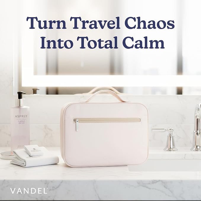 VANDEL Waterproof Hanging Toiletry Bag [TSA-Approved] Cosmet Travel Bag | Makeup Case Toiletries Organizer, Hanging Makeup Organizer Bag, Cosmetic Travel Bags for Women, Waterproof Zippers - Image 8
