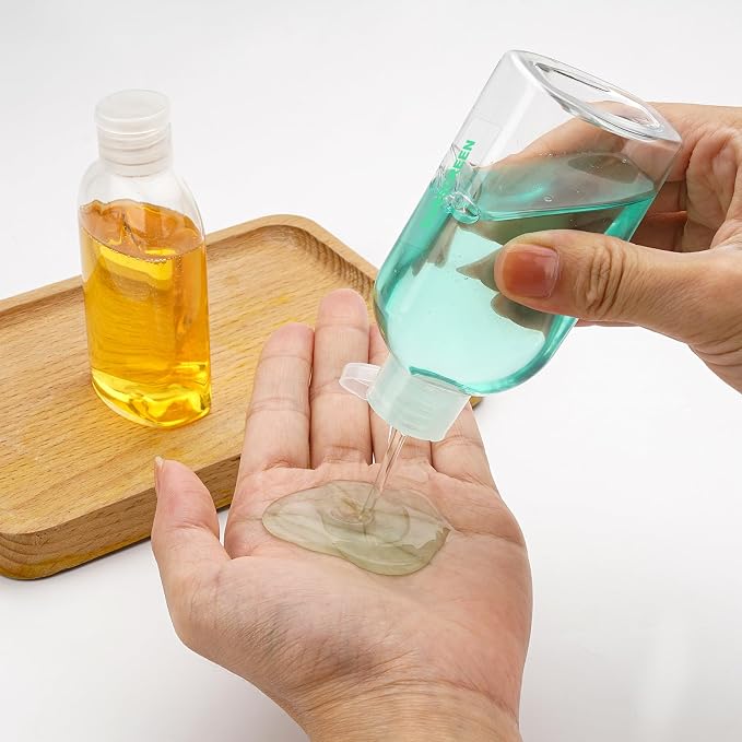Cosywell 6pcs 3.4oz TSA Approved Clear Travel Shampoo Bottles | Travel Bottles for Toiletries, Leak Proof, Refillable Lotion Containers, with Flip Cap, Small Plastic Squeeze Bottle - Image 4