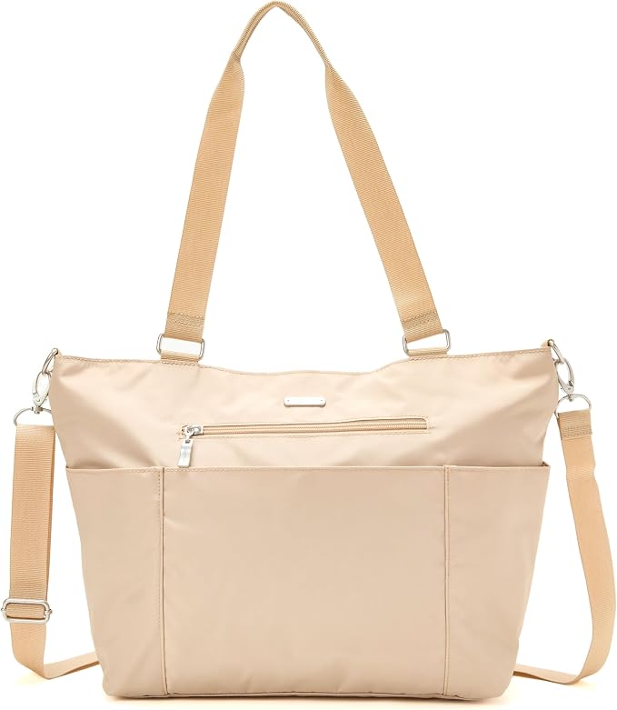 Baggallini Essential Laptop Tote - Work Tote Bag with Laptop Sleeve - Lightweight Travel Crossbody Shoulder Bag for Women by baggallini