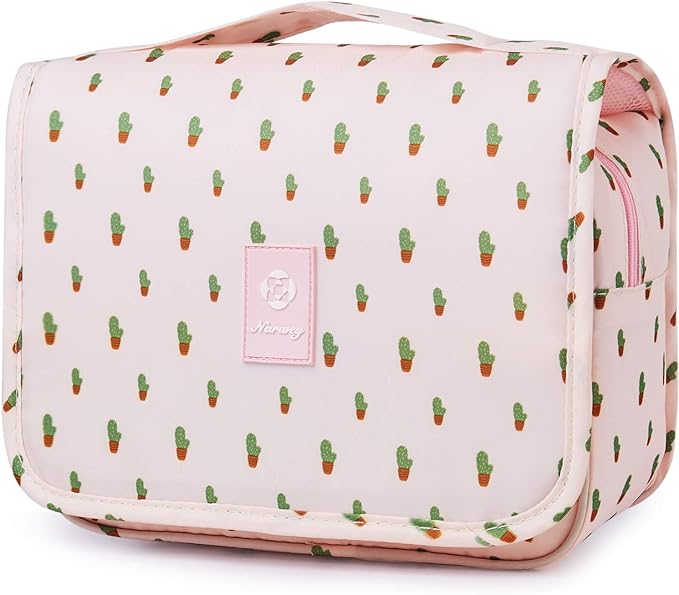 Narwey Small Hanging Travel Toiletry Bag for Women, Travel Bag for Toiletries, Makeup Bag Organizer Make Up Bags Cosmetic Bags for Girls by Narwey