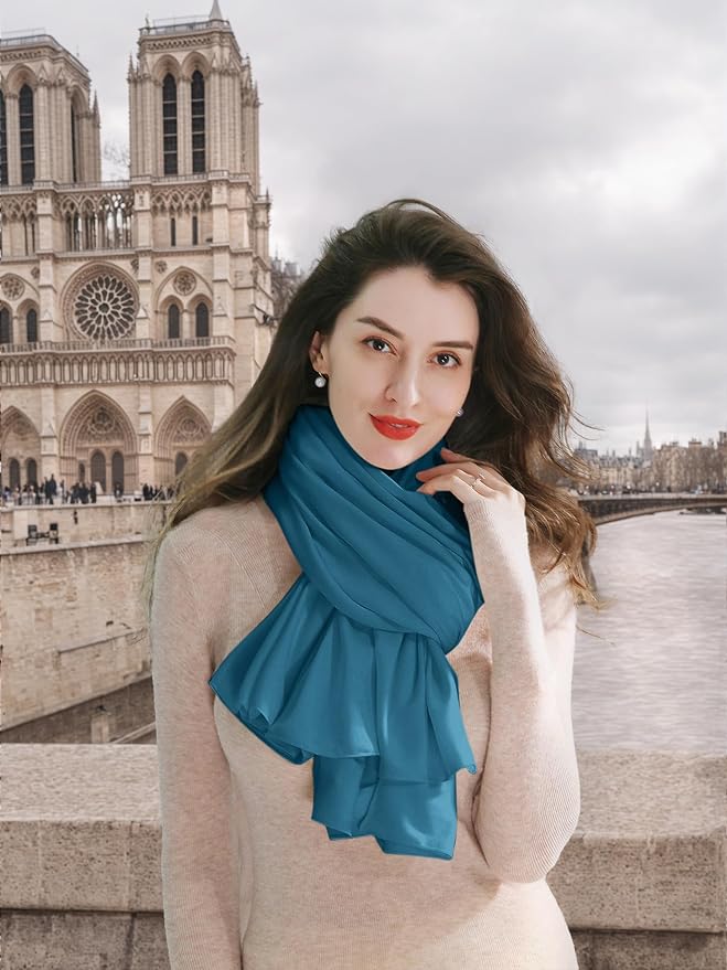 VENVSBEE Shawl Wraps for Women, Travel Scarf Soft Blanket Wrap Pashmina Travel Accessory for Airplane - Image 3