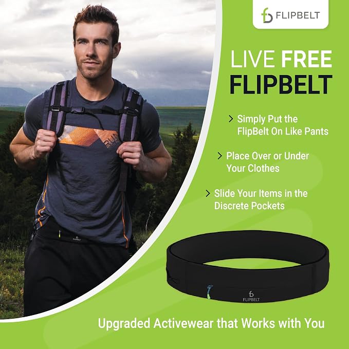 FlipBelt Zipper Running Belt, Waist Pack for Fitness and Running, US Company - Image 5
