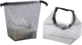 Cosmetic storage bag with dry and wet separation, wash bag, hand-held bag, portable storage bag, simple style,suitable for travel, fitness, swimming, outdoor rafting (Gray, 7.1in*6.3in*9.4in) by Unknown