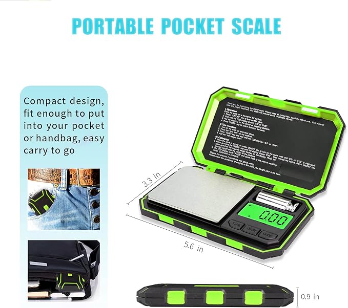 Fuzion Digital Pocket Scale, 200g x 0.01g Gram Scale High Precision | Mini Jewelry Scale with 50g Calibration Weight, 6 Units Ounces Grains, Tare Function for Jewelry, Coin, Powder, Food - Image 5