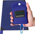 Odoland Sandproof Beach Blanket, Waterproof Portable Mat with Carry Pouch | 63"x43" Quick Drying & Foldable Lightweight Sand Free Beach Mat Tarp for Hiking, Camping, Travel, Blue by Odoland