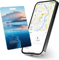 Wallet Tracker Card, IP68 Water Proof Tracking Card for Luggage Tags, Rechargeable Thin GPS Smart Finder for Luggage Tag,Passports and More Phone Finder(iOS Only) (Blue) by ZGAGFZ