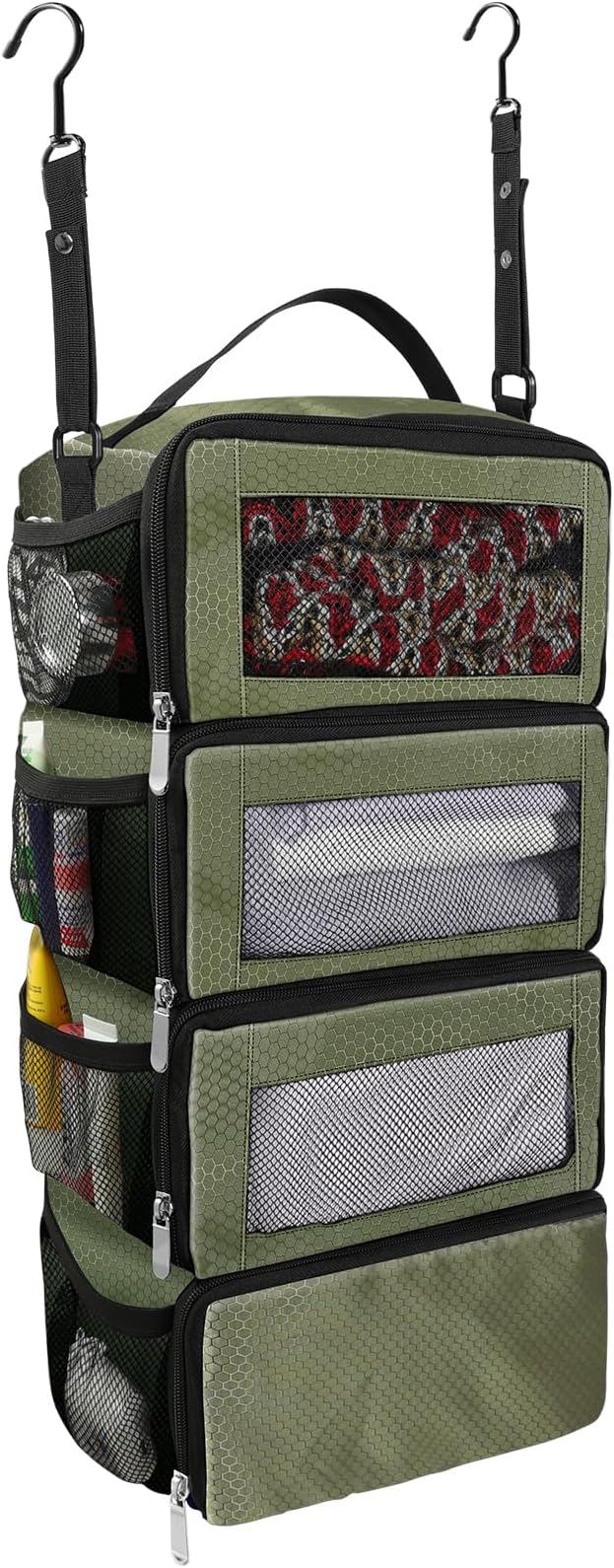 Olosar Suitcase Organizer, Travel Luggage Organizer Portable Hanging Travel Shelves Collapsible Hanging Packing Cubes for Carry on Suitcase by Unknown