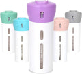 Travigo 4-in-1 Travel Dispenser Bottle, TSA Approved, Leak Proof, Four Reusable 1.4 oz. (40 mL) Toiletry Containers for Shampoo, Conditioner, Soap, Lotion, Skincare (Purple) by Travigo