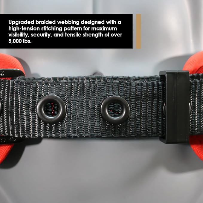 AFP Heavy-Duty 2 D-Ring Waist Body Belt w/Tongue Buckle Premium Stitching (OSHA/ANSI PPE) - Image 5