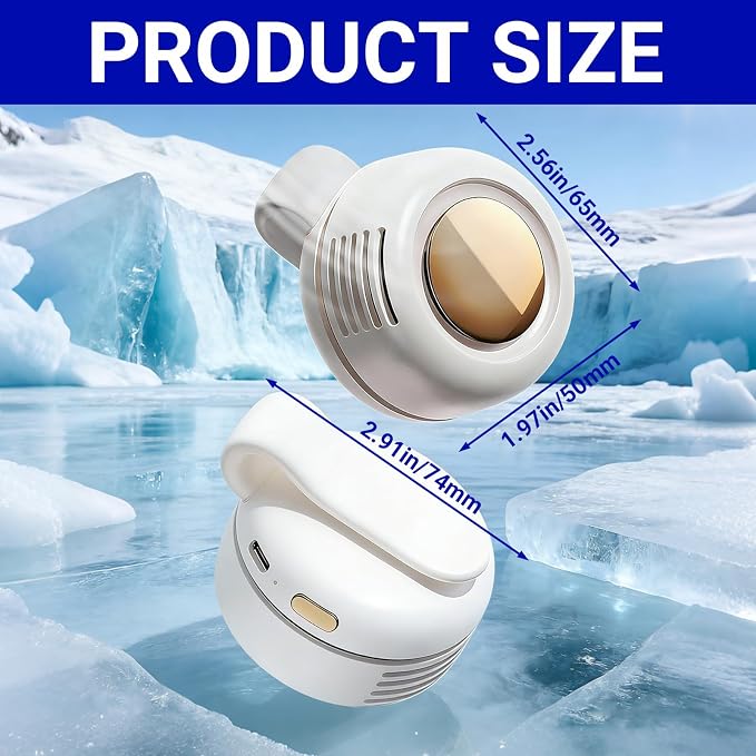 jintion Handheld Fan Portable Neck Waist Personal Mini Clip on Hand Fans Rechargeable Wearable for Shirt Belt That Deliver Refreshing Cool Breeze Under Held Cooling Wind Small 360° Rotatable - Image 7
