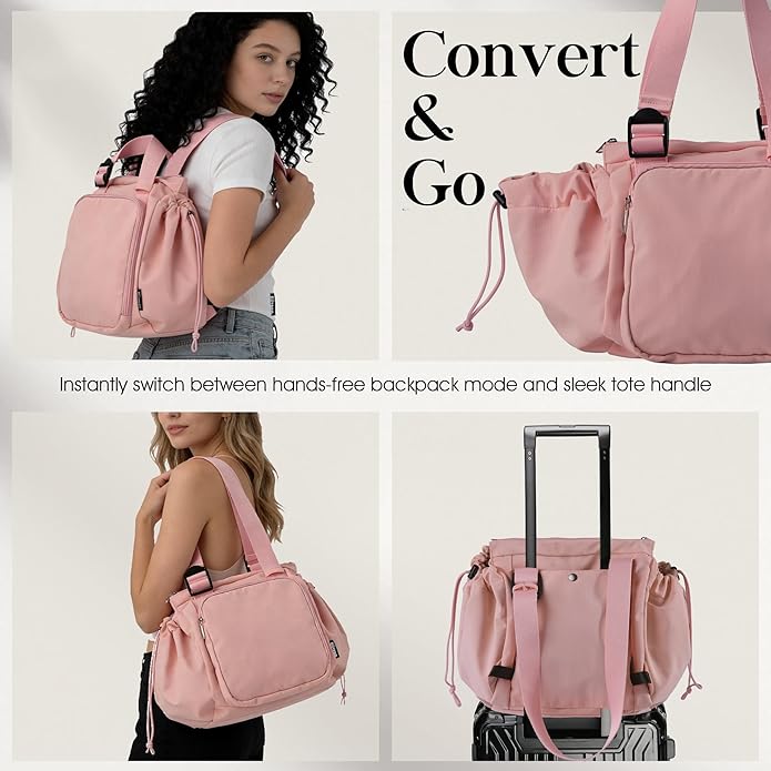 Everyday Bag Tote for Women, Spacious Diaper Bag with 16 Pockets, Durable Travel Bag, Sleek Work Shoulder Bag - Image 4