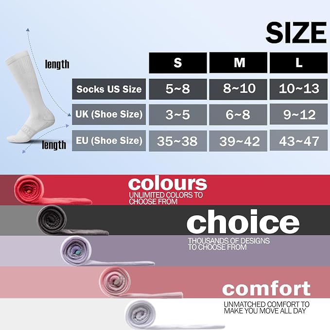 BRISIRA Coolmax Cooling Compression Socks for Women 2 Pairs Knee High 15-20 mmHg Arch Support for Nurse Pregnancy Flying | 2 Pair, Arch Support, Anti Blister, Breathable, Moisture Wicking, Cushioned, Flying, Nurses, Pregnancy, Travel - Image 6