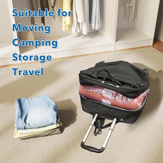 Vacuum Seal Bags for Clothing Travel & Home Storage, travel vacuum bags with pump, Store Blankets, Comforters, Pillows, Seasonal Clothes Compactly,36 Pack With Electric Pump - Image 7