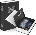 KYODOLED Diversion Book Safe with Combination Lock, Secret Safe Metal Lock Box, Money Storage Collection Box, 9.5" x 6.2" x 2.2" Black Large by KYODOLED