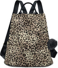 ALAZA Leopard Print Cheetah Animal Backpack Purse for Women Anti Theft Fashion Back Pack Shoulder Bag by ALAZA