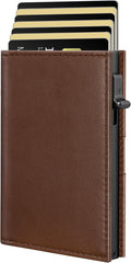 2026 Wallet for Men with RFID Blocking Pop Up Card Holder | Practical & Functional Front Pocket Wallet, Slim Minimalist Trifold, Holds 9-11 Cards and Cash, Premium Leather, Gift for Men by vastscenery