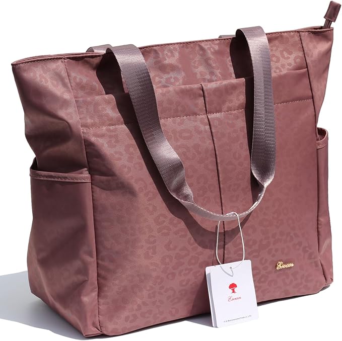 ESVAN Original Floral Tote Bag Large Shoulder Bag with Multi Pockets for Gym Travel Beach Daily Bags - Image 8