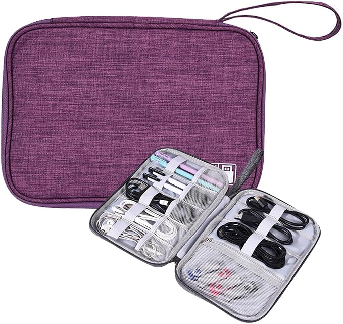 Organizer Case Small Electronic Devices USB Charger Accessories Mouse Phone Cable SD Power Bank Earphone by AYANICA