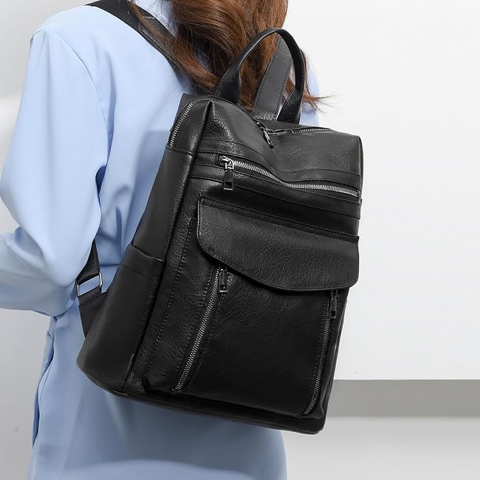 GAEKEAO Backpack Purse for Women PU Leather Anti-theft Backpack Convertible Satchel Bags Travel Shoulder Bag Casual College - Image 7