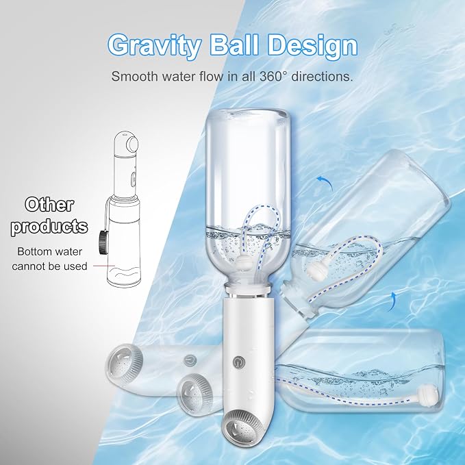 Portable Travel Bidet with Water Absorbing Ball, 360° Full Usage Electric Handheld Bidet Sprayer, Rechargeable USB-C, Dual Modes Feminine Washer for Postpartum Care, Camping & Personal Hygiene - Image 5