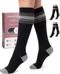 Momcozy Medical Grade Compression Socks, 20-30 mmhg & FDA Registered | FDA Listed Class I Medical Device • 20–30 mmHg Graduated Compression • Made with LYCRA Fiber• 2Pairs by Momcozy