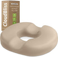 CloudBliss Donut Pillow Stadium Seat Cushion for Tailbone Pain Relief and Hemorrhoids, Memory Foam Seat Chair Cushion, Portable Seat Cushions for Bleachers, Car, Home & Office by CloudBliss
