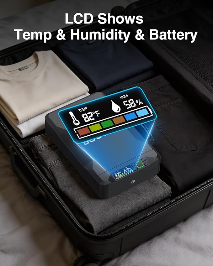 Gun Safe, Small Pistol Safe Biometric Gun Safe for Handgun, Portable Fingerprint Quick Access Gun Lock Box for Car Travel Nightstand Bedside - Image 5
