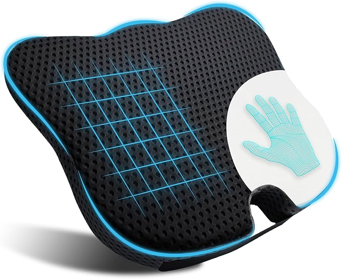 Lofty Aim Car Seat Cushion, Comfort Memory Foam Car Cushions for Driving (Black) by LoftyAim
