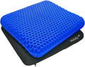 Egg Gel Seat Cushion, Breathable Gel Cushion Chair Pads with Non-Slip Cover for Home Office Car Wheelchair, Honeycomb Design Egg Seat Cushion As Seen On TV by Helishy